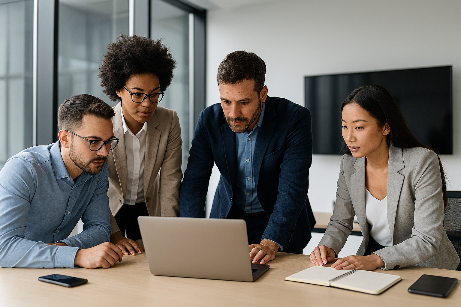 The team hard at work!